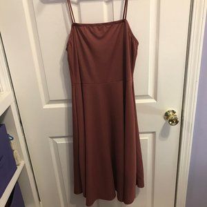 Windsor Plus Size Mauve Midi Dress